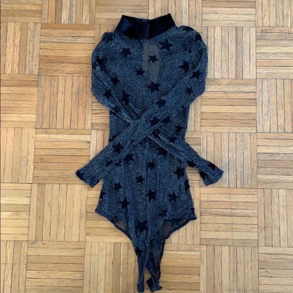 Sheer Black Bodysuit